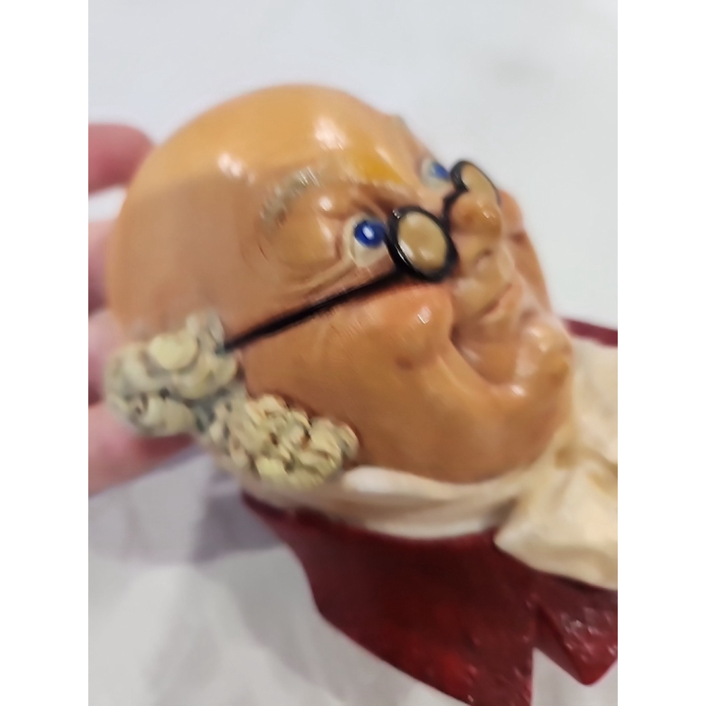 Bossons England Mr Pickwick Chalkware Head 1964 Vintage - Picture 3 of 7